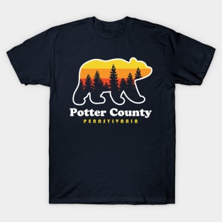 Potter County Pennsylvania Bear Hunting Camping T-Shirt